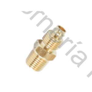 CONECTOR RECTO ROSCA 1/4 A POLIAMIDA DE 5/16 (SIN TUERCA MOLETEADA)