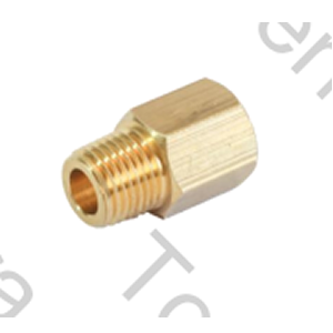 REDUCTOR ROSCA MACHO 3/8 X ROSCA HEMBRA 1/4 (BRONCE)
