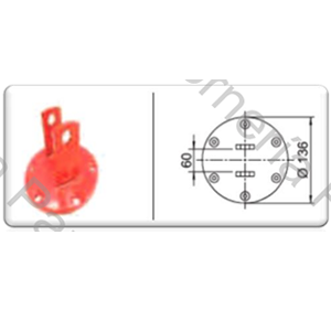 TAPA INFERIOR PARA FUELLE 1C 116-182 (TIC80-1) (5012-1) (FUELLE UNILOBULAR RANDON )