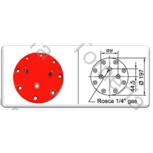 TAPA SUPERIOR PARA FUELLE 2C 260 (TSC200-1) (5005-1)
