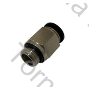 CONECTOR RECTO ROSCA 1/8 A POLIAMIDA DE 1/4 (AUTOMATICO PLASTICO)