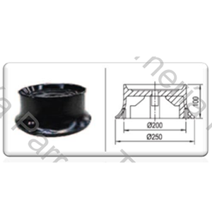 BASE PARA FUELLE TC260 (BC202A-100) (9005) (ALTURA 100 MM) (ALUMINIO)