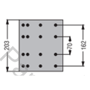 CINTA DE FRENO MONTENEGRO 8" DC 332 RA EN 19 MM (DUROLINE)
