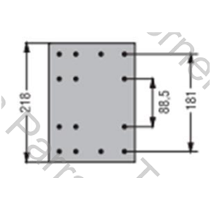 CINTA DE FRENO M.BENZ 1621 (EATON) DM 511 RA EN 23 MM (DUROLINE)