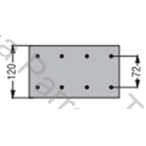 CINTA DE FRENO M.BENZ 1114 TRAS (HIDRAULICO) DM 540 EN 16 MM (DUROLINE)