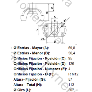 BRIDA DE ACOPLE (SCANIA VARIOS) PARA CRUCETA CR1402 (5-12072XS) 24 ESTRIAS X 59,2 MM (MECPAR)