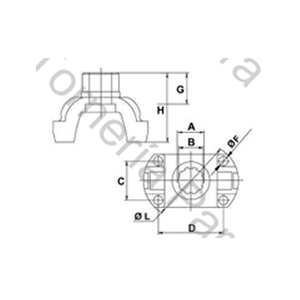 BRIDA DE ACOPLE SALIDA CAJA/CARDAN (SCANIA P600) PARA CRUCETA CR1403 (65X189,7) 22 ESTRIAS X 54,8 MM (MECPAR)