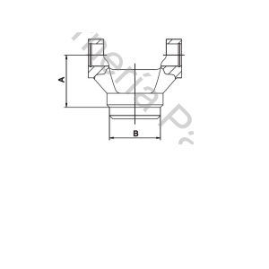 HORQUILLA PARA SOLDAR (SCANIA) PARA CRUCETA CR1009 (5-12278XS) (MECPAR)