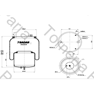 FUELLE DE SUSPENSION SELLADO VOLVO FM SN2059