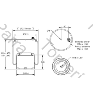 FUELLE DE SUSPENSION SELLADO M.BENZ AXOR/ACTROSS (2014-2022) SIN SENSOR (REPARACION)