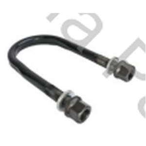 ABRAZADERA 7/8X165X260 CURVA SUSPENSION NEUMATICA SIN TUERA
