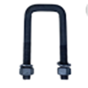 ABRAZADERA 7/8X75X360 PLANA CON TUERCA FH