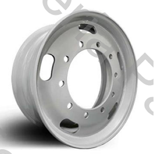 LLANTA DISCO SIN CAMARA 22,5" X 9" (10 AGUJEROS) (SUPER DESPLAZADA) CHAPA