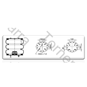 FUELLE DE SUSPENSION 3C333-355 (TIPO 6) (ARMABLE) MALDONADO.IZQ (3016-10)