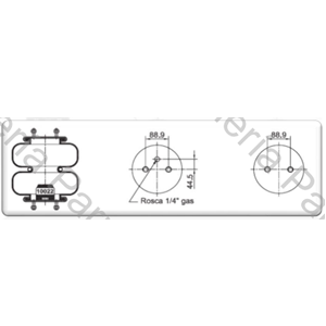 FUELLE DE SUSPENSION 2C20-230.2 (TIPO 4) (3007-9) (UNIDAD SELLADA) (E/E A 89 MM DE 1/2) (NEUMACARG)
