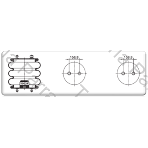 FUELLE DE SUSPENSION 3C313-355 (TIPO 2) (3015-4) (UNIDAD SELLADA) (N/E A 158,8 MM) (NEUMACARG)