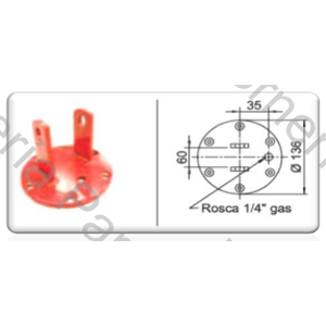 TAPA SUPERIOR PARA FUELLE 1C 116-182 (TSC80-1) (5012) (FUELLE UNILOBULAR RANDON )