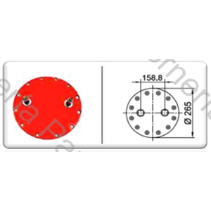 TAPA INFERIOR PARA FUELLE 2C 210 (TIC265) (5008)