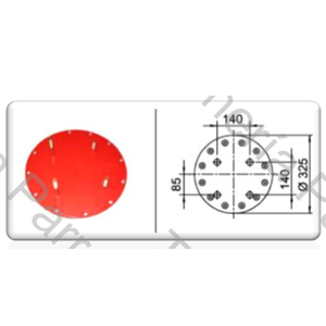 TAPA INFERIOR PARA FUELLE 3C 333 (TIC325-5) (DERECHA) (5010-5) (TAPA CUATRO ESPARRAGOS MALDONADO)
