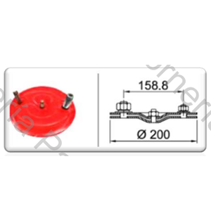 PLATINA SUPERIOR PARA FUELLE TC260 (PLSTC200-1) (8003-1) (N/E A 160 MM)