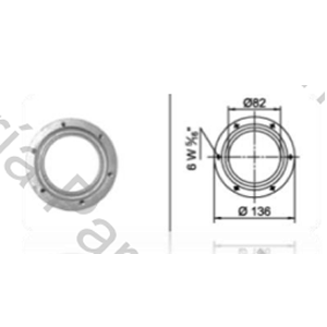 BRIDA PARA FUELLE 1C 116-182 (BRC82) (6000)