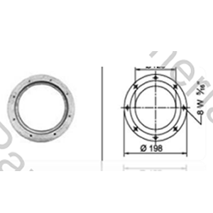 BRIDA PARA FUELLE 2C 260 (BRC130-8) (6005)