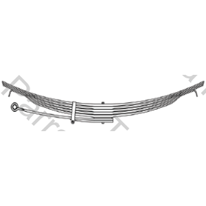 HOJA FORD CARGO 1722 TRASERA 2DA PARABOLICA (76,2X19,8X1962)