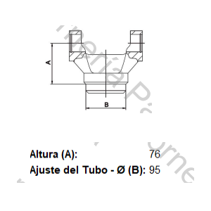 HORQUILLA PARA SOLDAR (FORD/MB/VW) PARA CRUCETA CR1017 (SPL90-1XS) (MECPAR)