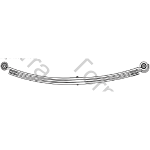 HOJA M.BENZ ATEGO 1725 DELANTERA 2DA (80X23X1800) PARABOLICA