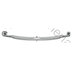 HOJA M.BENZ AXOR 2540 DELANTERA 2DA (90X28X1812) PARABOLICA