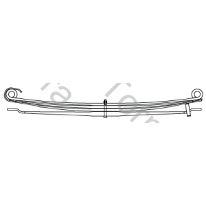 HOJA M.BENZ AXOR 1933/38 TRASERA 3ERA (100X28X1823) PARABOLICA