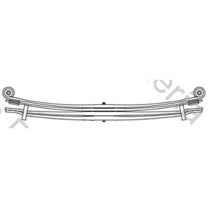 HOJA M.BENZ ATEGO 1726 MN TRASERA 2DA (80X26X1730) PARABOLICA