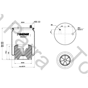 FUELLE DE SUSPENSION SELLADO M.BENZ ACTROS (9613204621)