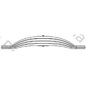 HOJA SCANIA (6X4) TRASERO 1ERA (90X41X1540) PARABOLICA