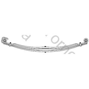 HOJA SCANIA P250/270/380 (4X2) (8X4) DELANTERA 2DA (90X29X1840) PARABOLICA
