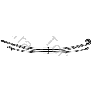 HOJA VOLVO VM 310/330 TRASERA 2DA (80X35X1960) (PAQUETE 3 HOJAS) PARABOLICA